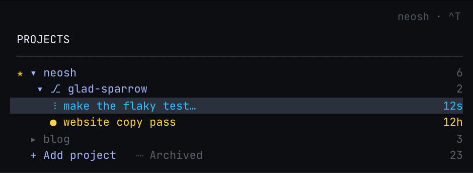 sidebar screenshot